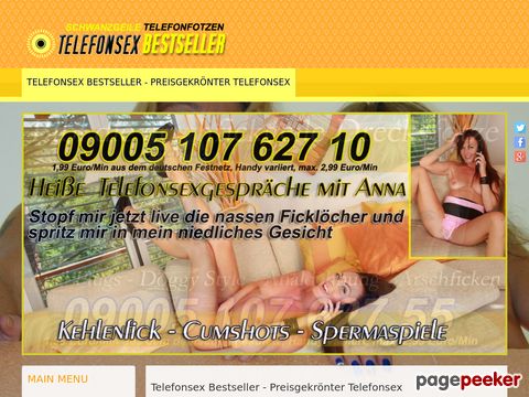 Telefonsex Bestseller - Preigekrönter Telefonsex